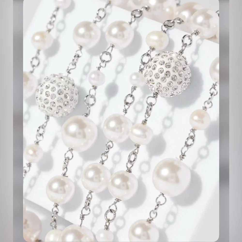 WHBM multi pearl strand necklace - Picture 9 of 15